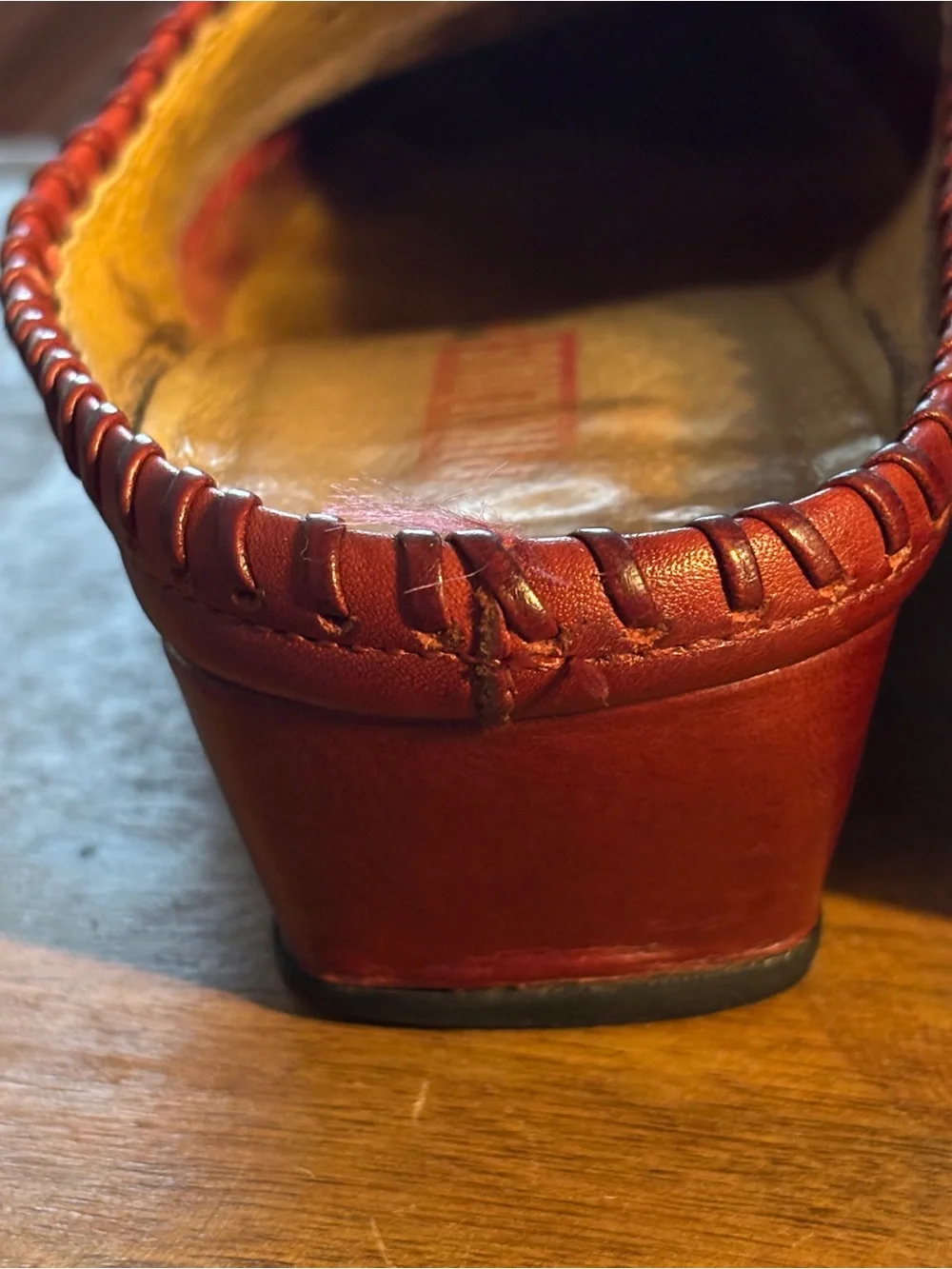 Women’s Pikolinos dark red slip-on mules size EU 37